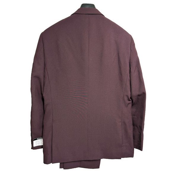 NWT Royal Diamond Men's 2pc. Suit-Burgundy - Picture 3 of 5